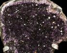 Amethyst Geode With Metal Stand - Super Color #50979-3